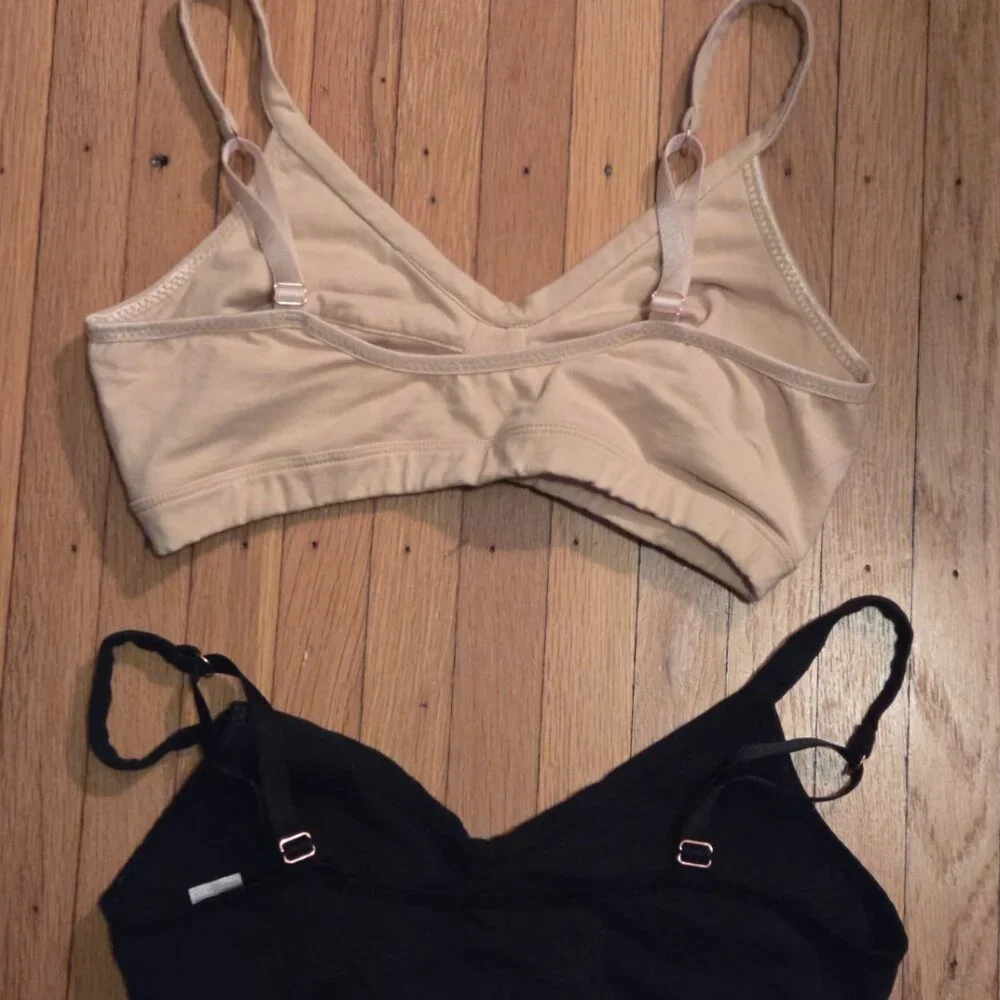 2 Organic Cotton Brook There Bras 34 B/C USA-made - Picture 2 of 3
